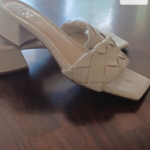 Vince Camuto Slide Sandals 7.5 Wedding block heel